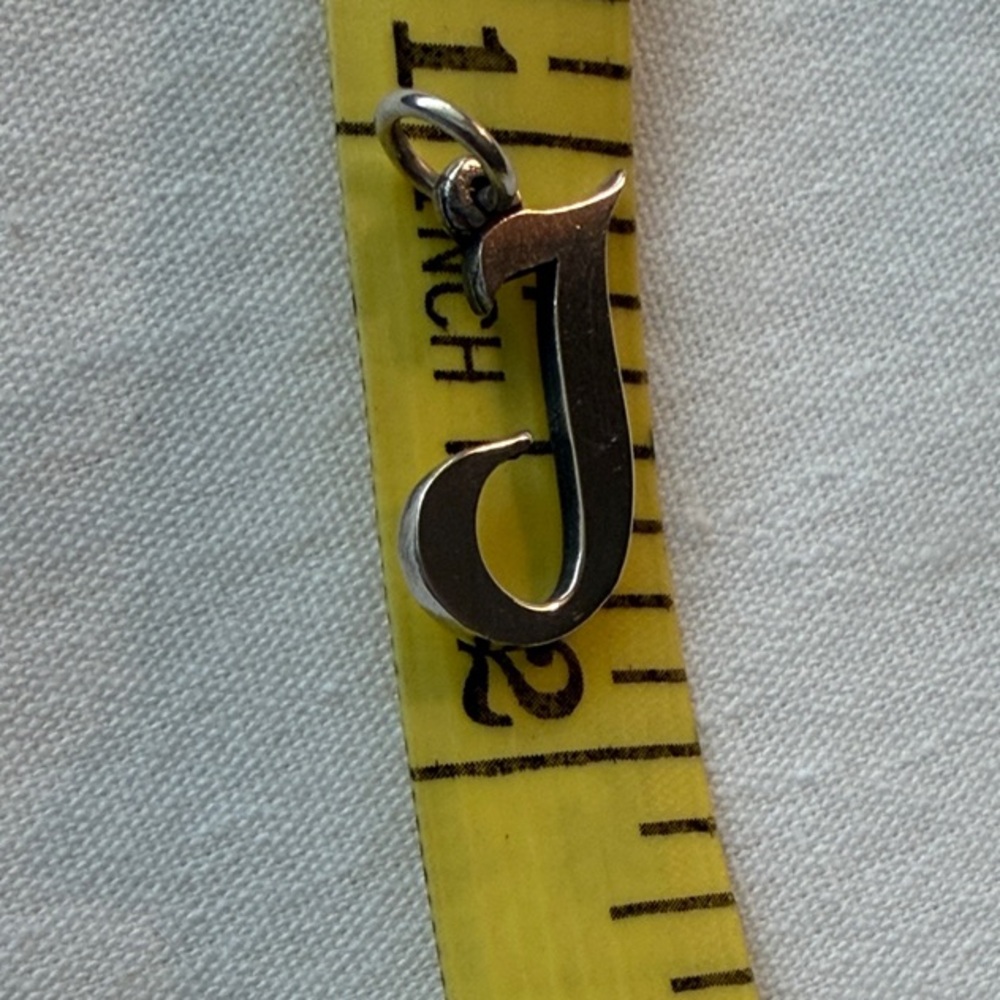 James Avery Large Script Initial Pendant Charm “J” - image 3